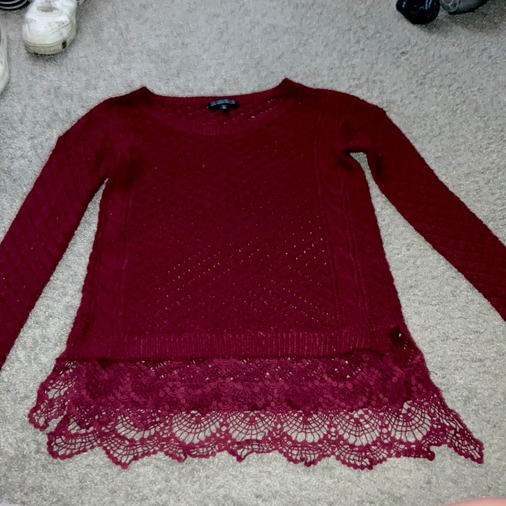 My Michelle , Burgundy red , knitted